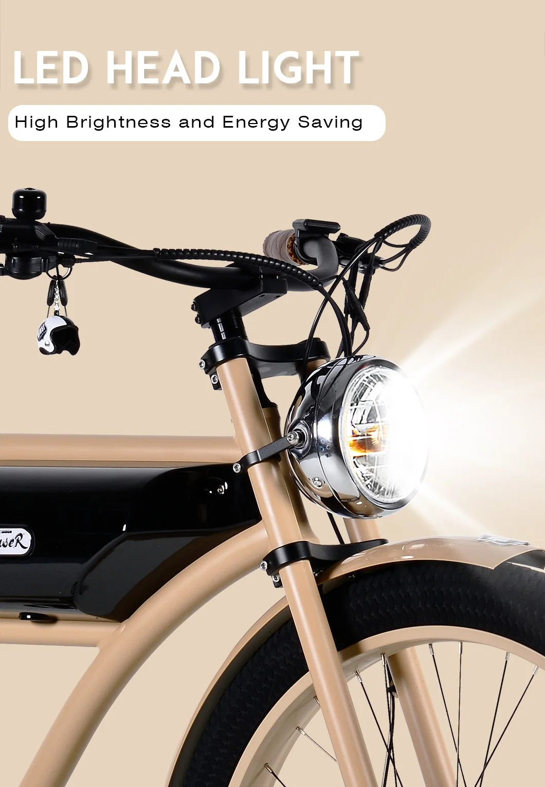 Vintage Style Ebike 350W Bafang Motor CE Certificate En 15194 Electric Bike